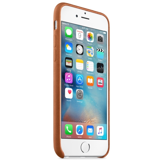 Чехол Apple Leather Case for iPhone 6/6S Saddle Brown - цена, характеристики, отзывы, рассрочка, фото 2