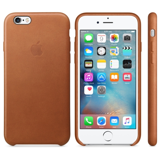 Чехол Apple Leather Case for iPhone 6/6S Saddle Brown - цена, характеристики, отзывы, рассрочка, фото 4