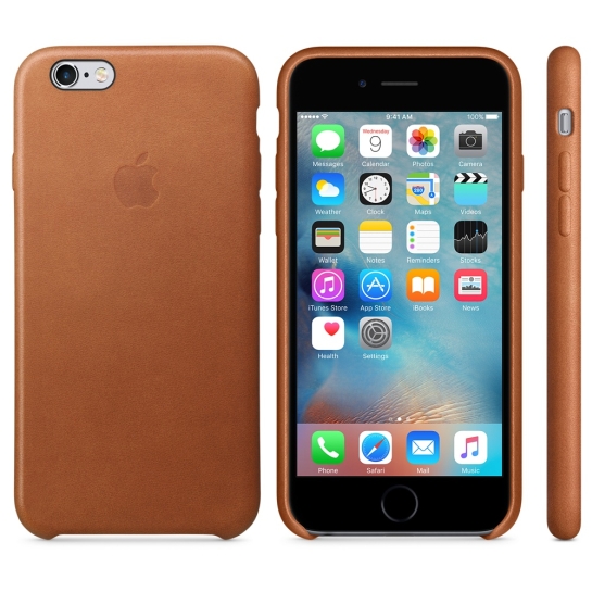 Чохол Apple Leather Case for iPhone 6/6S Saddle Brown - ціна, характеристики, відгуки, розстрочка, фото 5
