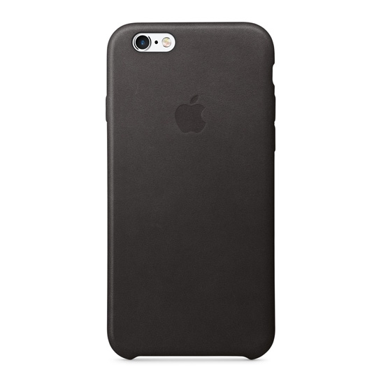 Чохол Apple Leather Case for iPhone 6/6S Black - ціна, характеристики, відгуки, розстрочка, фото 1