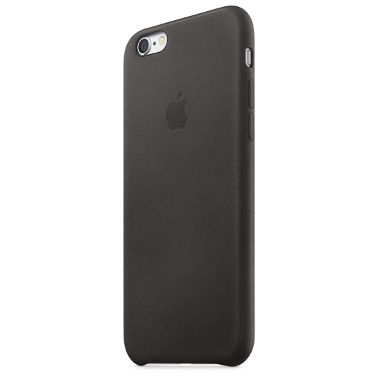 Чехол Apple Leather Case for iPhone 6/6S Black - цена, характеристики, отзывы, рассрочка, фото 3