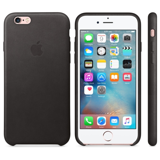 Чехол Apple Leather Case for iPhone 6/6S Black - цена, характеристики, отзывы, рассрочка, фото 6
