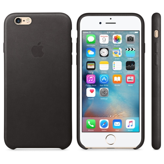 Чехол Apple Leather Case for iPhone 6/6S Black - цена, характеристики, отзывы, рассрочка, фото 7