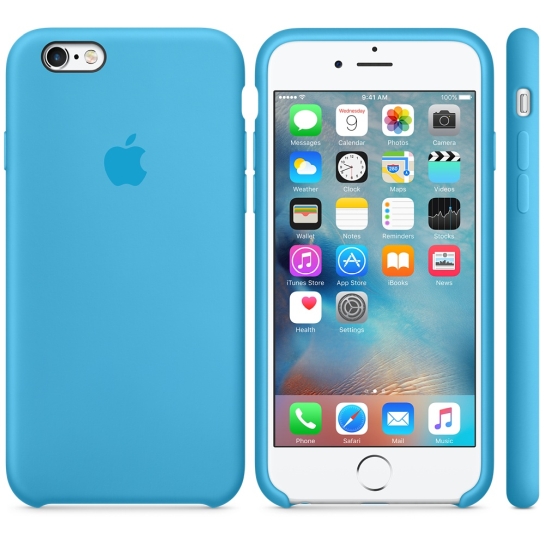 Чехол Apple Silicone Case for iPhone 6/6S Blue - цена, характеристики, отзывы, рассрочка, фото 2
