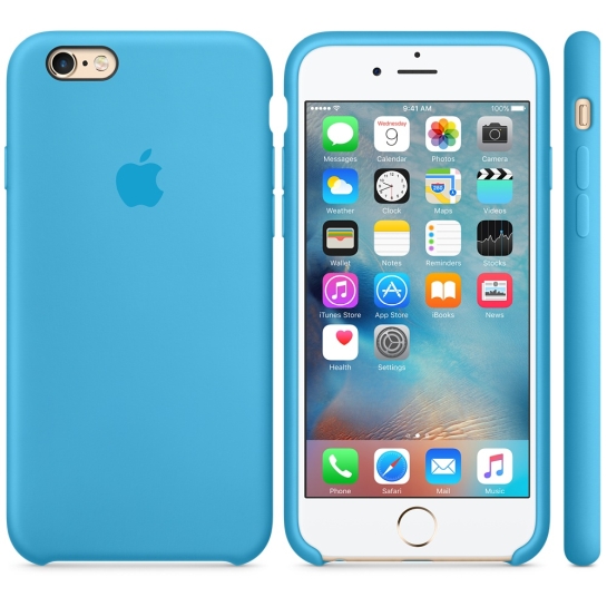 Чохол Apple Silicone Case for iPhone 6/6S Blue - ціна, характеристики, відгуки, розстрочка, фото 3