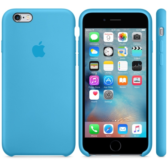 Чохол Apple Silicone Case for iPhone 6/6S Blue - ціна, характеристики, відгуки, розстрочка, фото 4