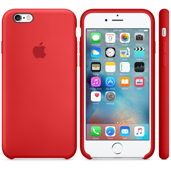 Чехол Apple Silicone Case for iPhone 6/6S Red - цена, характеристики, отзывы, рассрочка, фото 2