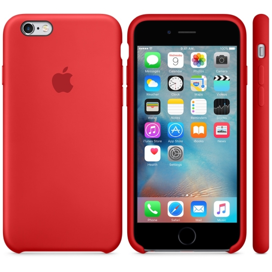 Чохол Apple Silicone Case for iPhone 6/6S Red - ціна, характеристики, відгуки, розстрочка, фото 4