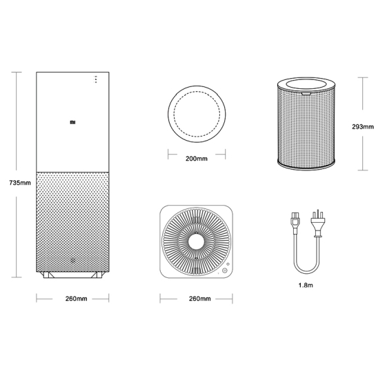 Очищувач повітря Xiaomi Mi Air Purifier - ціна, характеристики, відгуки, розстрочка, фото 4