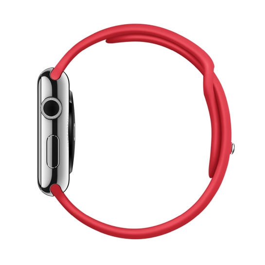 Смарт Часы Apple Watch 42mm Stainless Steel Case with Product Red Sport Band - цена, характеристики, отзывы, рассрочка, фото 2