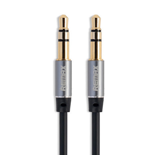 Кабель Remax 3.5 AUX Audio Cable 1000mm Black - ціна, характеристики, відгуки, розстрочка, фото 1
