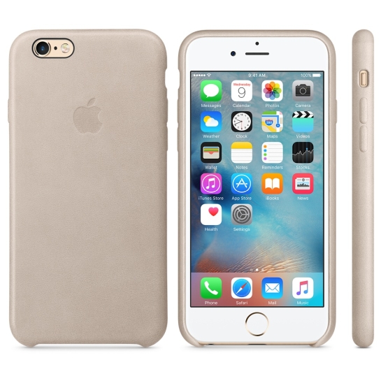 Чохол Apple Leather Case for iPhone 6/6S Rose Gray* - ціна, характеристики, відгуки, розстрочка, фото 2