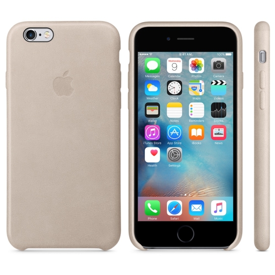 Чехол Apple Leather Case for iPhone 6/6S Rose Gray* - цена, характеристики, отзывы, рассрочка, фото 5
