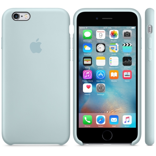 Чехол Apple Silicone Case for iPhone 6/6S Turquoise - цена, характеристики, отзывы, рассрочка, фото 5