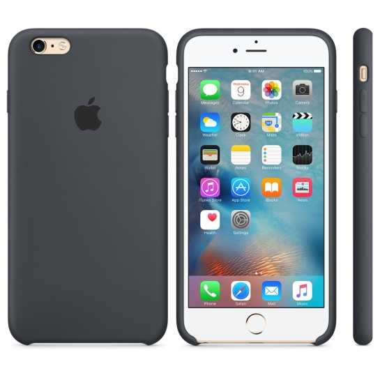 Чохол Apple Silicone Case for iPhone 6 Plus/6S Plus Charcoal Gray - ціна, характеристики, відгуки, розстрочка, фото 2