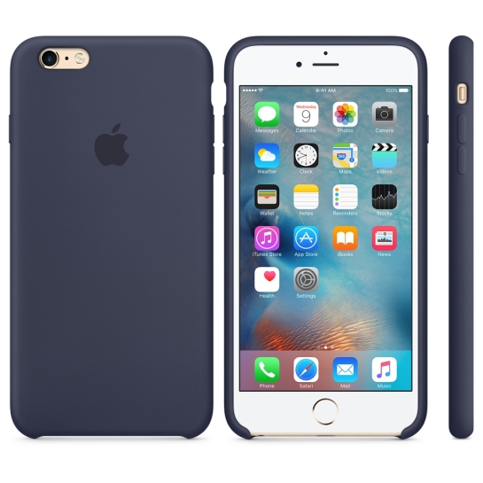 Чохол Apple Silicone Case for iPhone 6 Plus/6S Plus Midnight Blue* - ціна, характеристики, відгуки, розстрочка, фото 2