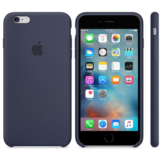 Чохол Apple Silicone Case for iPhone 6 Plus/6S Plus Midnight Blue* - ціна, характеристики, відгуки, розстрочка, фото 5