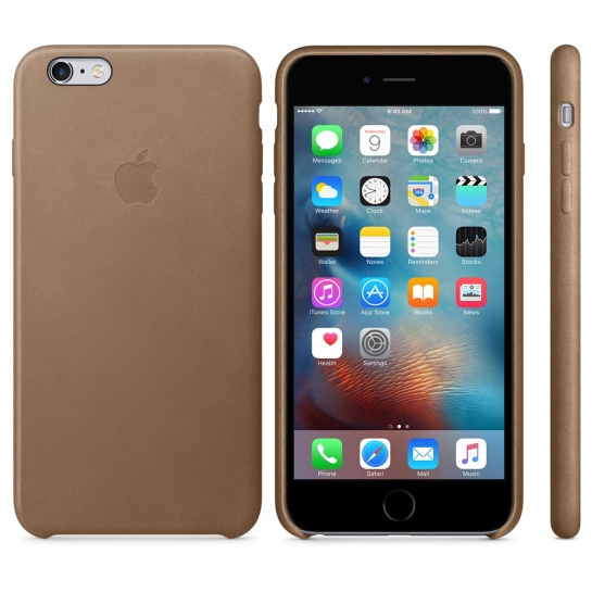 Чехол Apple Leather Case for iPhone 6 Plus/6S Plus Brown - цена, характеристики, отзывы, рассрочка, фото 5