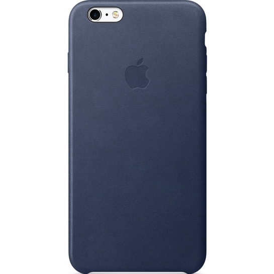 Чехол Apple Leather Case for iPhone 6 Plus/6S Plus Midnight Blue - цена, характеристики, отзывы, рассрочка, фото 1