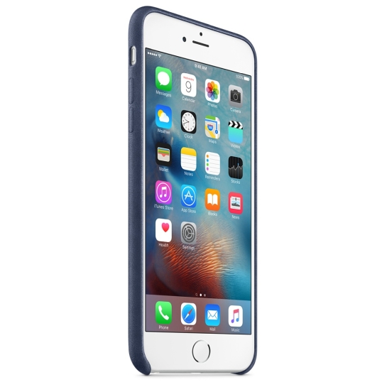 Чохол Apple Leather Case for iPhone 6 Plus/6S Plus Midnight Blue - ціна, характеристики, відгуки, розстрочка, фото 6