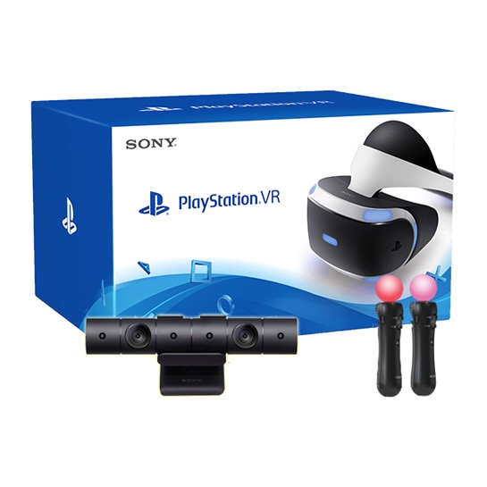 Окуляри віртуальної реальності Sony PlayStation VR + Camera + Move Twin Pack - ціна, характеристики, відгуки, розстрочка, фото 1