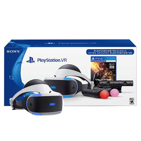 Окуляри віртуальної реальності Sony PlayStation VR + Camera + Move Twin Pack + Eve Valkyrie - ціна, характеристики, відгуки, розстрочка, фото 1