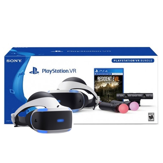 Очки виртуальной реальности Sony PlayStation VR + Camera + Move Twin Pack + Resident Evil 7 - цена, характеристики, отзывы, рассрочка, фото 1