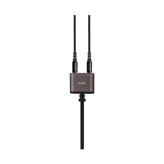 Кабель Moshi 3.5 mm Audio Jack Splitter Black - ціна, характеристики, відгуки, розстрочка, фото 2