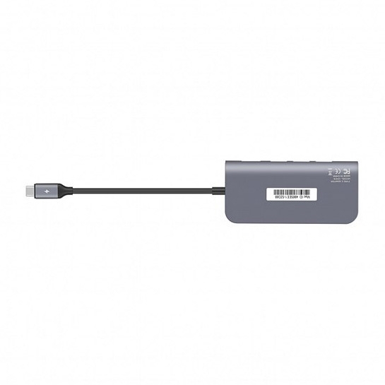 USB-хаб Momax OneLink 8 in 1 Type-C Hub Grey* - ціна, характеристики, відгуки, розстрочка, фото 3