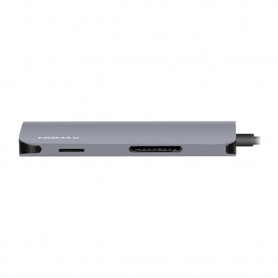 USB-хаб Momax OneLink 8 in 1 Type-C Hub Grey* - ціна, характеристики, відгуки, розстрочка, фото 4