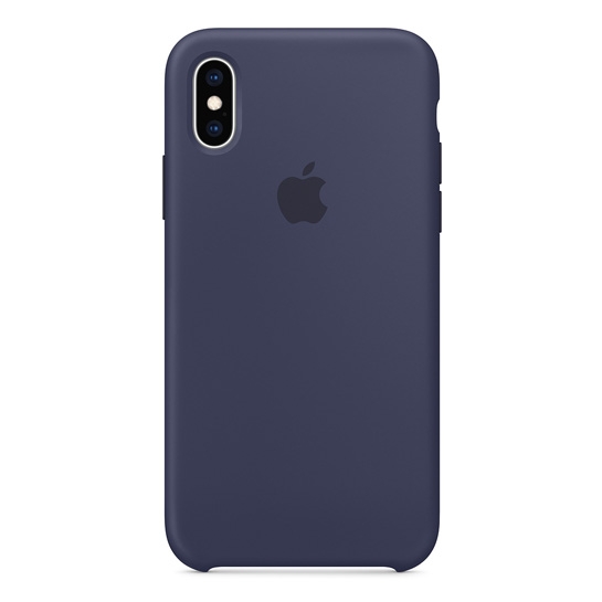 Чохол Apple Silicone Case for iPhone XS Midnight Blue - ціна, характеристики, відгуки, розстрочка, фото 1