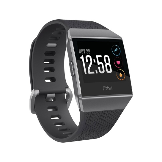 Смарт-годинник Fitbit Ionic Charcoal/Smoke Gray One Size - ціна, характеристики, відгуки, розстрочка, фото 1