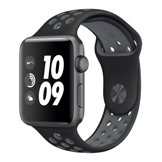 Ремешок COTEetCI W12 Apple Watch Nike band 42mm/44mm Black/Gray