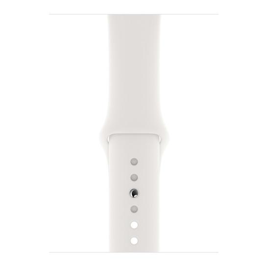 Смарт-часы Apple Watch Series 4 + LTE 44mm Stainless Steel Case with White Sport Band - цена, характеристики, отзывы, рассрочка, фото 3