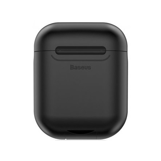 Чехол Baseus Wireless Charge Silicone Case for Apple AirPods Black - цена, характеристики, отзывы, рассрочка, фото 1