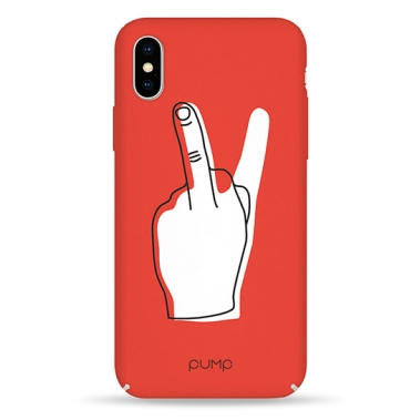 Чохол Pump Tender Touch Case for iPhone X/XS V for Middle Finger # - цена, характеристики, отзывы, рассрочка, фото 1