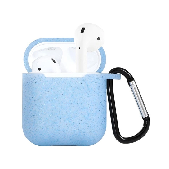 Чехол Glitter Silicone Case for Apple AirPods with Carbine Blue