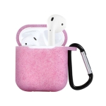 Чехол Glitter Silicone Case for Apple AirPods with Carbine Purple