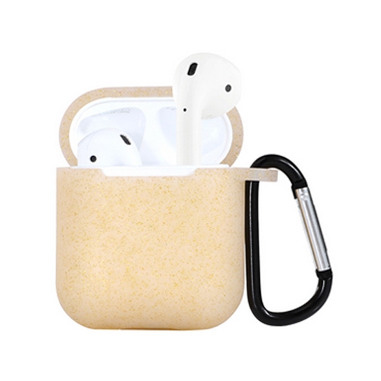 Чохол Glitter Silicone Case for Apple AirPods with Carbine Gold - ціна, характеристики, відгуки, розстрочка, фото 1