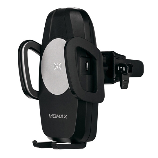 Бездротовий зарядний пристрій-тримач Momax Q.Dock Wireless Charging Car Mount Black - ціна, характеристики, відгуки, розстрочка, фото 5