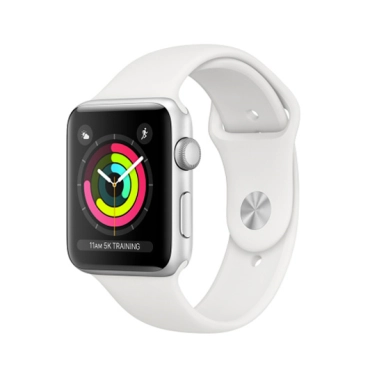 Смарт Годинник Apple Watch Series 3 38mm Silver Aluminum Case with White Sport Band - цена, характеристики, отзывы, рассрочка, фото 1