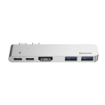 USB-хаб Baseus Dual Type-C to USB3.0/HDMI/Type-C HUB Space Gray