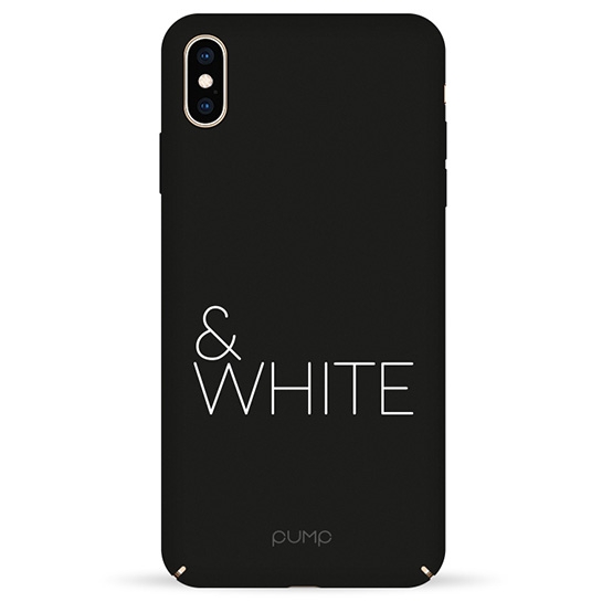 Чохол Pump Tender Touch Case for iPhone XS Max Black&White # - ціна, характеристики, відгуки, розстрочка, фото 1