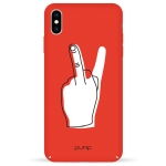 Чехол Pump Tender Touch Case for iPhone XS Max V for Middle Finger #