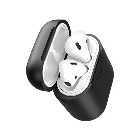 Чехол Baseus Wireless Charge Silicone Case for Apple AirPods Black - цена, характеристики, отзывы, рассрочка, фото 4