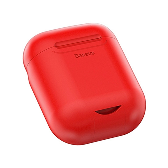 Чехол Baseus Wireless Charge Silicone Case for Apple AirPods Red - цена, характеристики, отзывы, рассрочка, фото 2