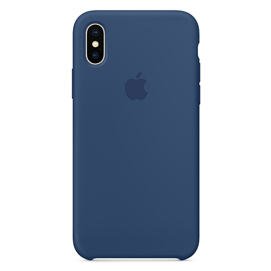 Чехол Apple Silicone Case for iPhone X Blue Cobalt - цена, характеристики, отзывы, рассрочка, фото 1