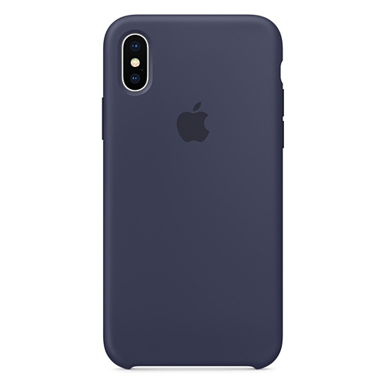 Чохол Apple Silicone Case for iPhone X Midnight Blue - ціна, характеристики, відгуки, розстрочка, фото 1