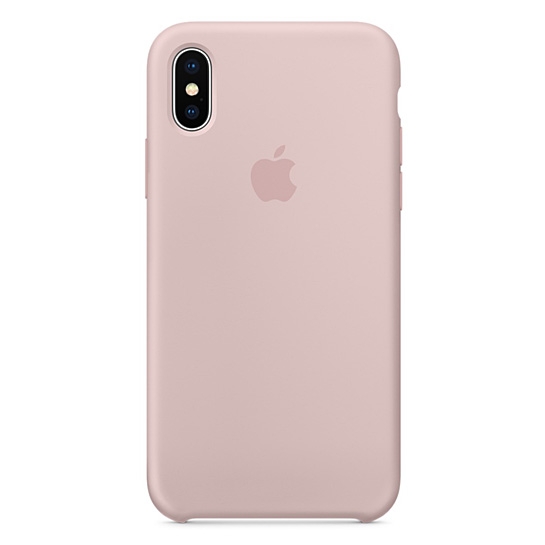 Чохол Apple Silicone Case for iPhone X Pink Sand - ціна, характеристики, відгуки, розстрочка, фото 1