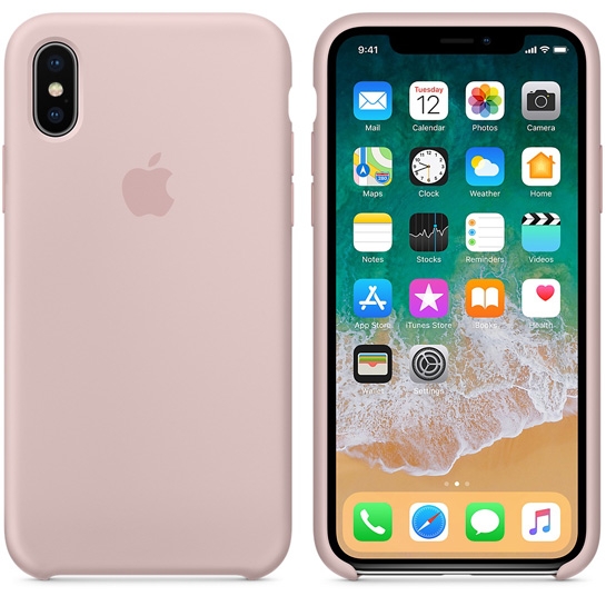 Чехол Apple Silicone Case for iPhone X Pink Sand - цена, характеристики, отзывы, рассрочка, фото 2